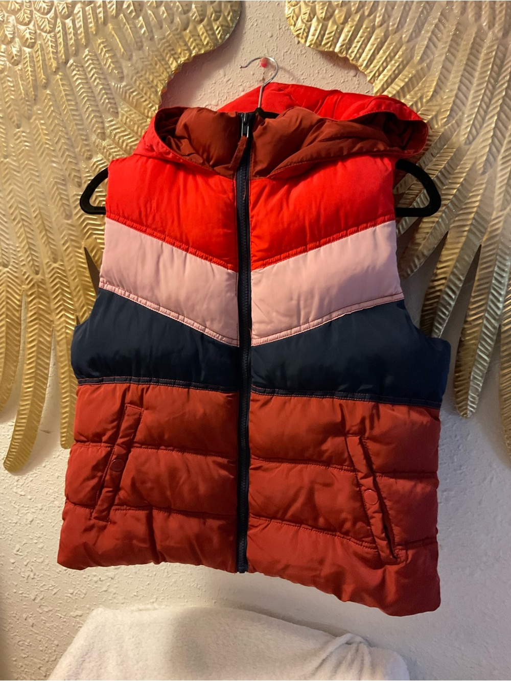 Aeropostale hooded puffer vest